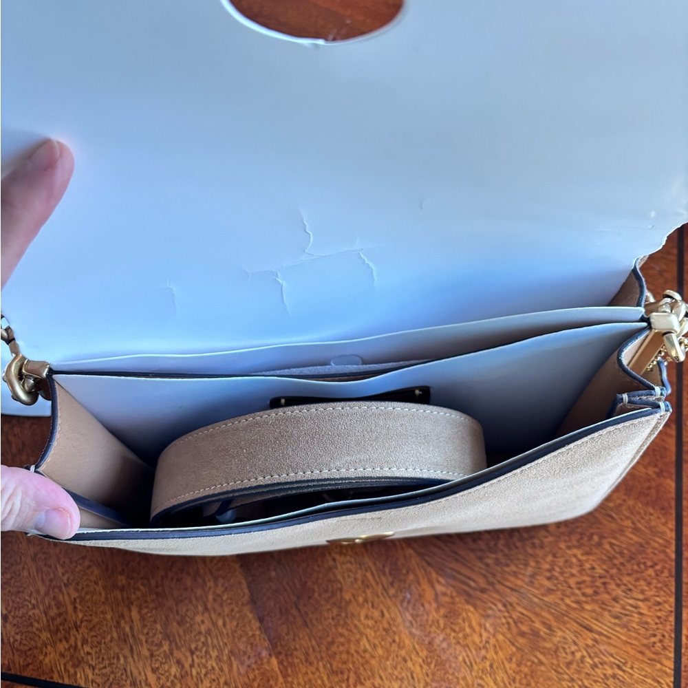 Coach Chain Tabby in Brass/Sand Bag - Picture 6 of 11